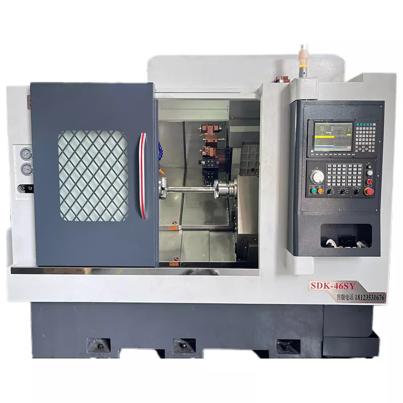 Kettős orsó-egy-turret CNC szerszámgépek